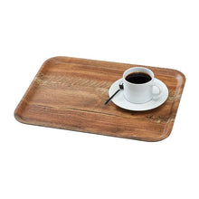 Afbeelding in Gallery-weergave laden, Cambro Madeira gelamineerd dienblad bruin eiken 43cm
