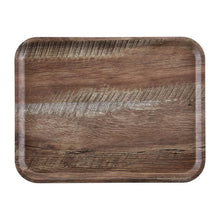 Afbeelding in Gallery-weergave laden, Cambro Madeira gelamineerd dienblad donker eiken 43cm