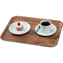 Afbeelding in Gallery-weergave laden, Cambro Madeira gelamineerd dienblad bruin eiken 46cm