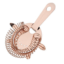 Afbeelding in Gallery-weergave laden, Olympia Hawthorne RVS cocktail strainer koperkleur