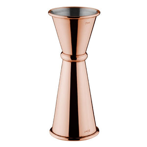 Olympia koperen barmaatje/jigger 25/50ml
