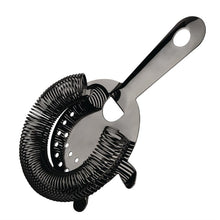 Afbeelding in Gallery-weergave laden, Olympia Hawthorne cocktail strainer 4 tanden zwart