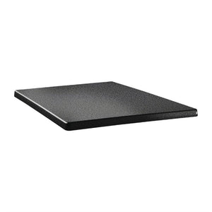 Topalit Classic Line vierkant tafelblad antraciet 80cm