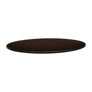 Topalit Smartline rond tafelblad wengé 70cm