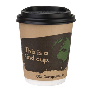 Fiesta Compostable composteerbare deksels voor 23cl koffiebekers (1000 stuks)