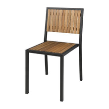 Afbeelding in Gallery-weergave laden, Bolero stalen en acaciahouten stoelen (4 stuks)