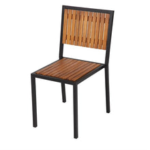 Afbeelding in Gallery-weergave laden, Bolero stalen en acaciahouten stoelen (4 stuks)