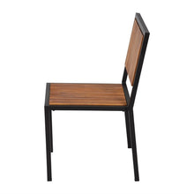 Afbeelding in Gallery-weergave laden, Bolero stalen en acaciahouten stoelen (4 stuks)