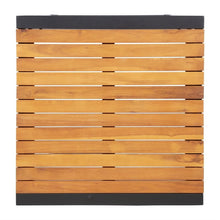 Afbeelding in Gallery-weergave laden, Bolero vierkante bartafel gepoedercoat staal en acaciahout 600mm
