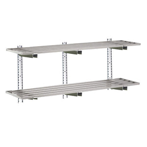 Gastro M RVS wandplank zonder steunen 160x40cm