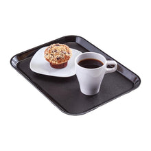 Afbeelding in Gallery-weergave laden, Cambro epictread glasvezel rechthoekig antislip dienblad zwart 350mm