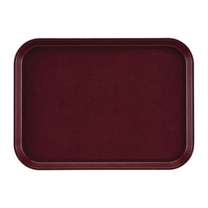 Cambro epictread glasvezel rechthoekig antislip dienblad bordeaux 415mm