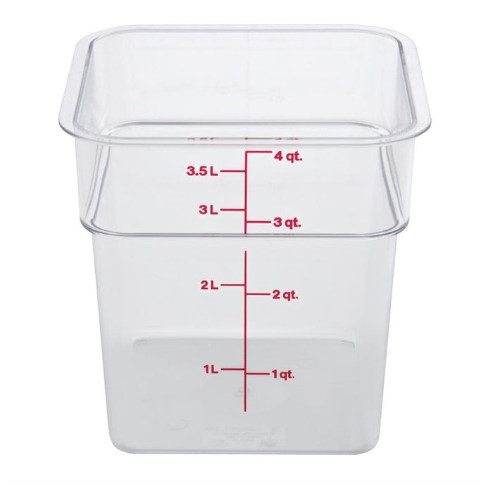 Cambro Camsquare vierkante polycarbonaat voedseldoos 3,8L