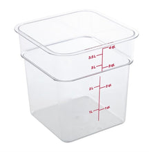 Afbeelding in Gallery-weergave laden, Cambro Camsquare vierkante polycarbonaat voedseldoos 3,8L