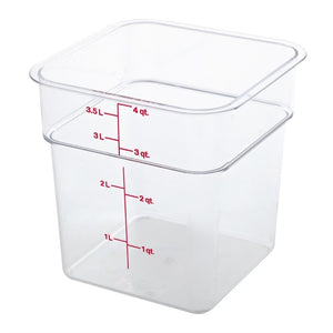 Cambro Camsquare vierkante polycarbonaat voedseldoos 3,8L