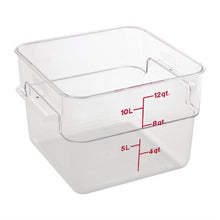 Afbeelding in Gallery-weergave laden, Cambro Camsquare vierkante polycarbonaat voedseldoos 11,4L