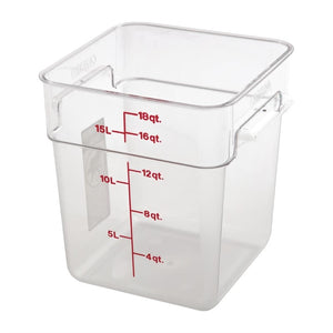 Cambro Camsquare vierkante polycarbonaat voedseldoos 17,2L