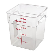 Afbeelding in Gallery-weergave laden, Cambro Camsquare vierkante polycarbonaat voedseldoos 17,2L