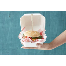 Afbeelding in Gallery-weergave laden, Fiesta Compostable bagasse hamburgerbakjes 153mm (500 stuks)