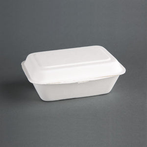 Fiesta Compostable bagasse maaltijddozen 182mm (250 stuks)