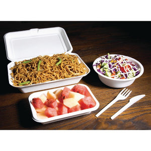 Fiesta Compostable composteerbare bagasse voedseldozen 24,8cm (250 stuks)