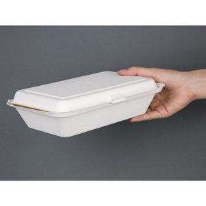 Fiesta Compostable composteerbare bagasse voedseldozen 24,8cm (250 stuks)