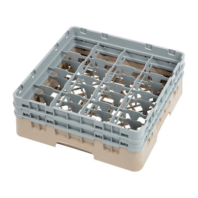 Cambro Camrack vaatwaskorf met 16 compartimenten max. glashoogte 13,3cm