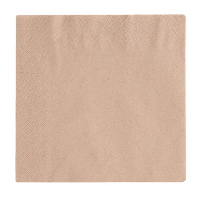 Vegware composteerbare ongebleekte lunchservetten 33cm (2000 stuks)