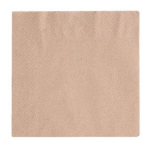 Vegware composteerbare ongebleekte lunchservetten 33cm (2000 stuks)