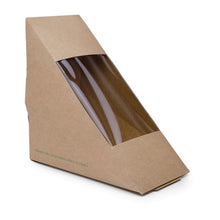 Afbeelding in Gallery-weergave laden, Vegware composteerbare kraft sandwichboxen (500 stuks)