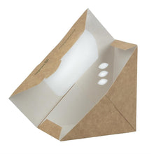 Afbeelding in Gallery-weergave laden, Vegware composteerbare kraft sandwichboxen (500 stuks)