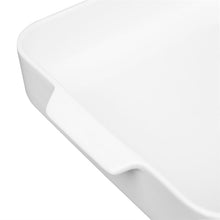 Afbeelding in Gallery-weergave laden, Olympia Whiteware Vierkante Ovenschaal Met Handgrepen 200x180x40mm (Pakket Van 3)