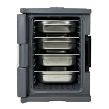 Afbeelding in Gallery-weergave laden, Vogue Thermo-Box 600 Voorlader Box Zwart Voor GN Bak Afmeting - 465X610x630mm