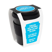 Afbeelding in Gallery-weergave laden, Kerr &amp; Napier Ecoffee Cup herbruikbare bamboe koffiebeker zwart 340ml