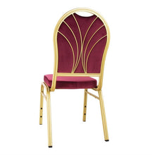 Afbeelding in Gallery-weergave laden, Bolero Regal stapelstoelen bordeauxrood (4 stuks)