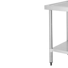 Afbeelding in Gallery-weergave laden, Vogue RVS spoeltafel dubbele spoelbak afdruiprek links 150x60cm