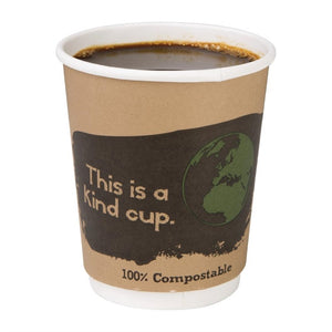 Fiesta Compostable 500 composteerbare dubbelwandige koffiebekers (500 stuks)