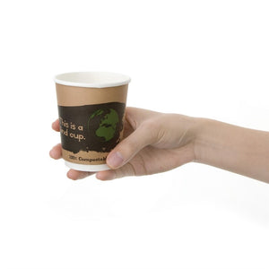 Fiesta Compostable 500 composteerbare dubbelwandige koffiebekers (500 stuks)