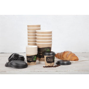 Fiesta Compostable 500 composteerbare dubbelwandige koffiebekers (500 stuks)