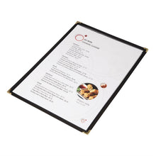 Afbeelding in Gallery-weergave laden, Olympia American Style menuhouder A4 zwart enkel
