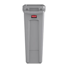 Afbeelding in Gallery-weergave laden, Rubbermaid Slim Jim container met luchtsleuven 87L
