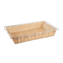 Afbeelding in Gallery-weergave laden, Olympia stapelbare polyrotan mand met frame GN 1/1