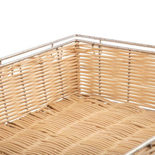 Afbeelding in Gallery-weergave laden, Olympia stapelbare polyrotan mand met frame GN 1/1