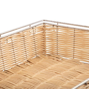 Olympia stapelbare polyrotan mand met frame GN 1/1