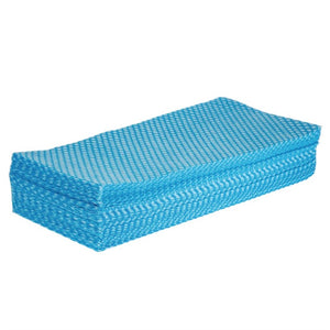 Jantex Solonet non-woven schoonmaakdoekjes 58(B) x 33(D)cm blauw (50 stuks)