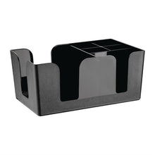 Afbeelding in Gallery-weergave laden, Olympia kristallon plastic bar caddy zwart