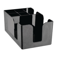 Afbeelding in Gallery-weergave laden, Olympia kristallon plastic bar caddy zwart