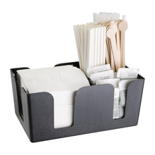 Afbeelding in Gallery-weergave laden, Olympia kristallon plastic bar caddy zwart
