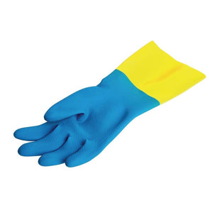 MAPA Alto 405 waterdichte heavy-duty werkhandschoenen blauw en geel - XL