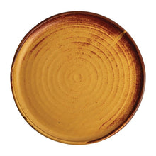 Afbeelding in Gallery-weergave laden, Olympia Canvas ronde borden met smalle rand roestoranje 26,5cm (6 stuks)